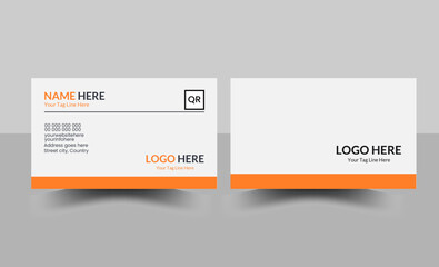 Simple Business card, Vector illustration. Creative And Clean Business Card Design Template, Visiting Card. 