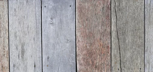Fotobehang Wooden wall texture for background. © Bowonpat