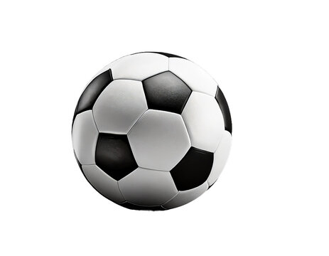 vector isolated realistic soccer ball over white