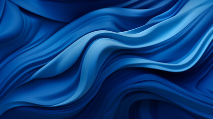 Dynamic Blue Swirls, Cartoon-Style Texture Background with Flowing Draperies, Abstract.