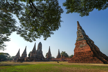 Wat Chaiwatthanaram Ayutthaya Province, Thailand, built in the reign of King Prasat Thong in 1630,...