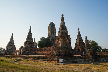 Wat Chaiwatthanaram Ayutthaya Province, Thailand, built in the reign of King Prasat Thong in 1630,...