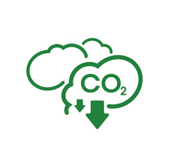 reducing CO2 emissions to stop climate change. green energy background	