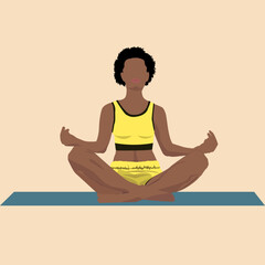 yoga in the lotus position