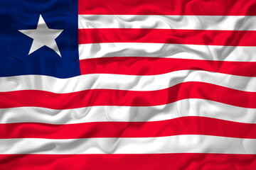 National flag of Liberia. Background  with flag of Liberia.