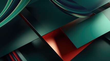 Abstract 3d rendering of geometric shapes. modern background design for poster, cover, branding, banner, placard