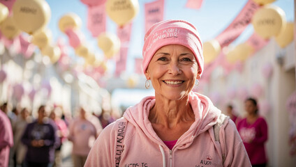  A woman fighting cancer