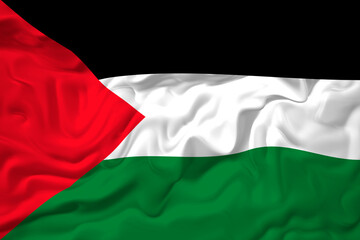 National flag of Palestine.. Background  with flag of Palestine..