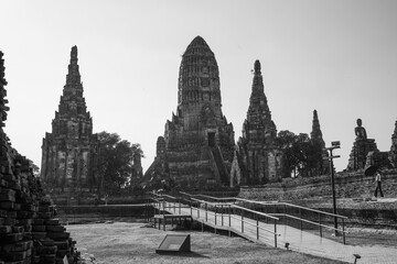 Wat Chaiwatthanaram Ayutthaya Province, Thailand, built in the reign of King Prasat Thong in 1630,...