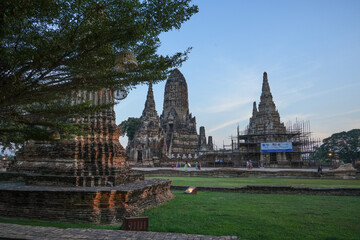 Wat Chaiwatthanaram Ayutthaya Province, Thailand, built in the reign of King Prasat Thong in 1630,...