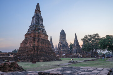 Wat Chaiwatthanaram Ayutthaya Province, Thailand, built in the reign of King Prasat Thong in 1630,...