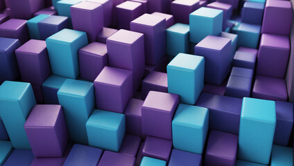 abstract 3d background of cubes