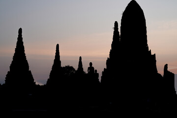 Wat Chaiwatthanaram Ayutthaya Province, Thailand, built in the reign of King Prasat Thong in 1630,...