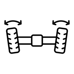   Wheel Alignment line icon