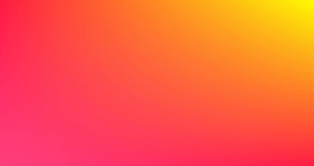 Vibrant gradient background transitions from yellow to red, with copy space - obrazy, fototapety, plakaty