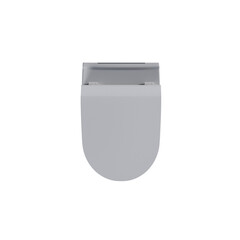 Lavatory pan isolated on a transparent background, bidet, 3D illustration, and CG render
