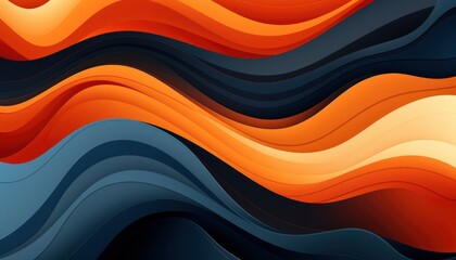 Elegant abstract illustration of flowing colors - obrazy, fototapety, plakaty