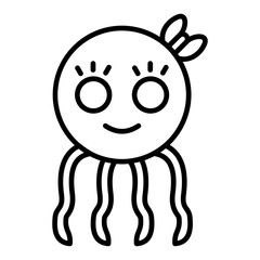   Octopus line icon