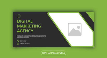 Digital Marketing Agency  facebook cover social media cover web banner linkedin Instagram cover photo design template  