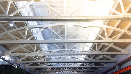 Ceiling structure of a production workshop
