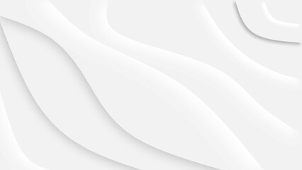 White abstract curves wallpaper