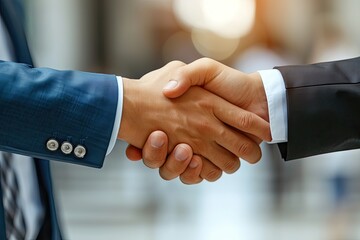 Trust and partnership in business handshake cooperation and agreement collaboration in teamwork connection support for friendship