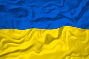 National Flag of Ukraine. Background  with flag  of Ukraine.