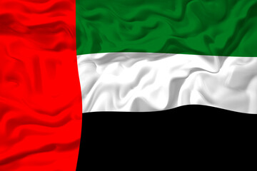 National flag of United Arab Emirates. Background for editors and designers. National holiday