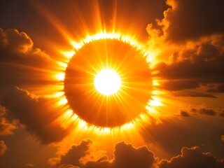 Fototapeta premium sun in the sky