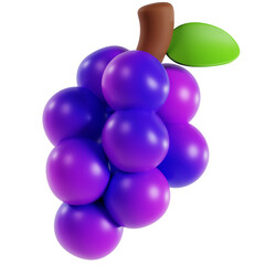 Purple Grape Fruit Cluster