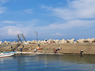 해양쓰레기수거 봉사활동 Volunteer work to clean up marine waste
