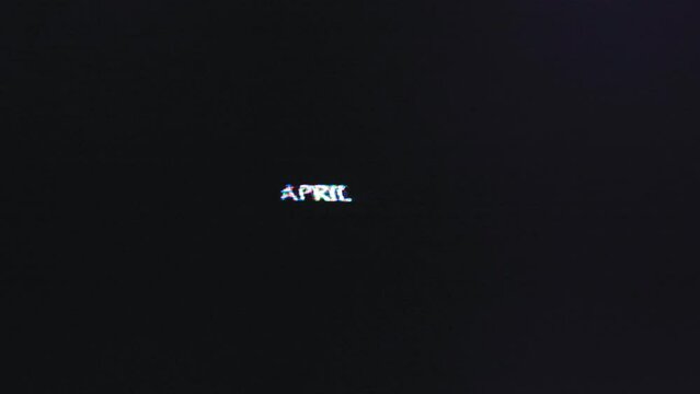 Month of April glitches out perfect for travel vlog or recap videos