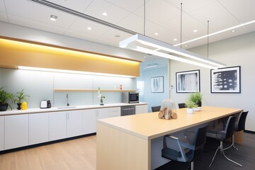 Fototapeta premium led lighting in a sleek office interior