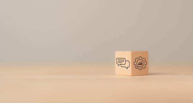 Feedback and coaching, performance management concept. Providing constructive criticism and guidance to employees, helping improve skills, productive and engaged workforce, improving job performance