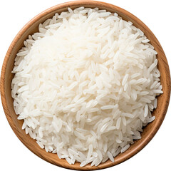 Rice isolated on transparent background. PNG