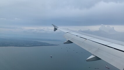 Obraz premium view from airplane window