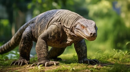 Obraz premium Komodo Dragon in Natural Habitat