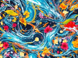 background with flowers
