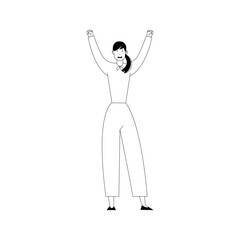 coloring stylish adult poses person