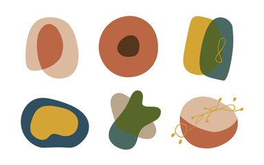 Abstract shapes vector clipart. 