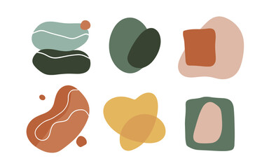 Abstract shapes vector clipart. 