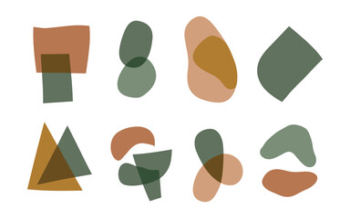 Abstract shapes vector clipart. 