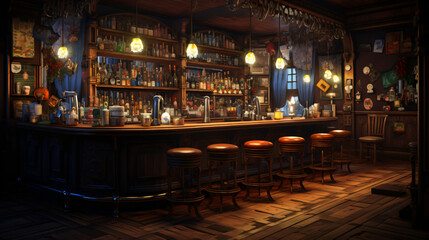 Fototapeta na wymiar Interior of bar