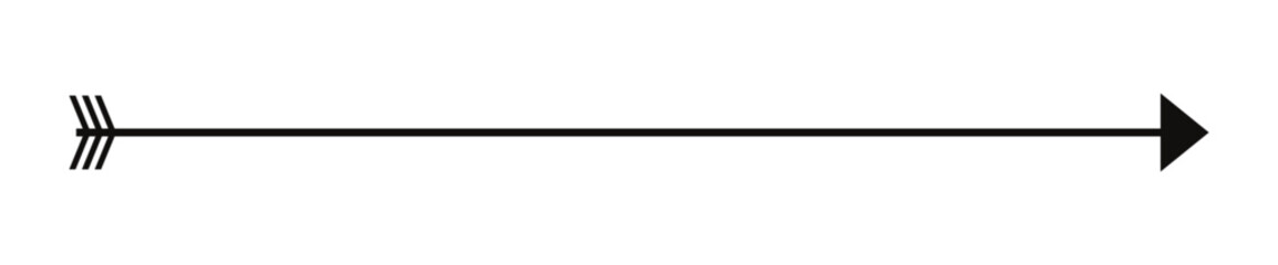 Long arrow vector icon. Black horizontal double arrow. Vector design. 22.11.