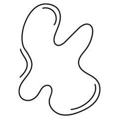 Obraz premium Blob Outline Decoration