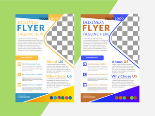corporate business flyer design template