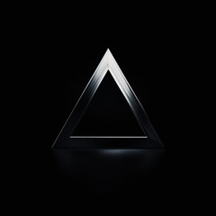 Fototapeta premium triangle picture black background