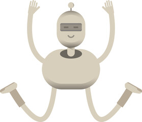 Robot Character Jumping
