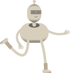 Robot Character Running
