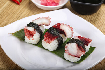 Japanese cuisine - sushi with octopus